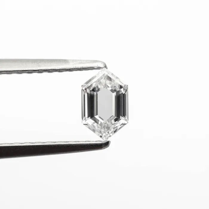 034ct 578x367x199mm VS2 E Hexagon Step Cut 1964405 Misfit Diamonds Rings