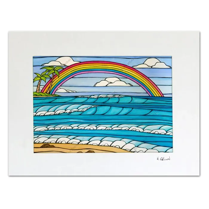 Daydream Rainbow Matted Print by Heather Brown 8 x 10 BLACKSAND Earrings