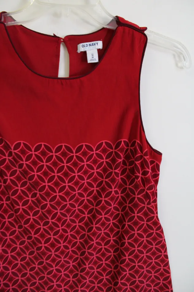 Earrings Old Navy Red Patterned Dress XS Old Navy