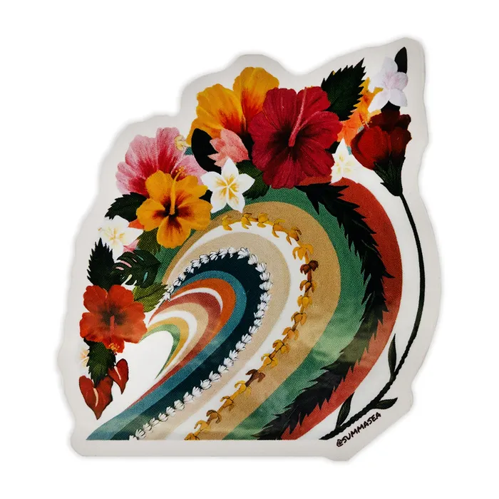 Earrings SUMMASEA Summasea Lei Wave Vinyl Sticker by Summer Colmus