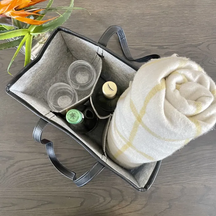 ECOGEM Earrings Velt Picnic Bag Urban African