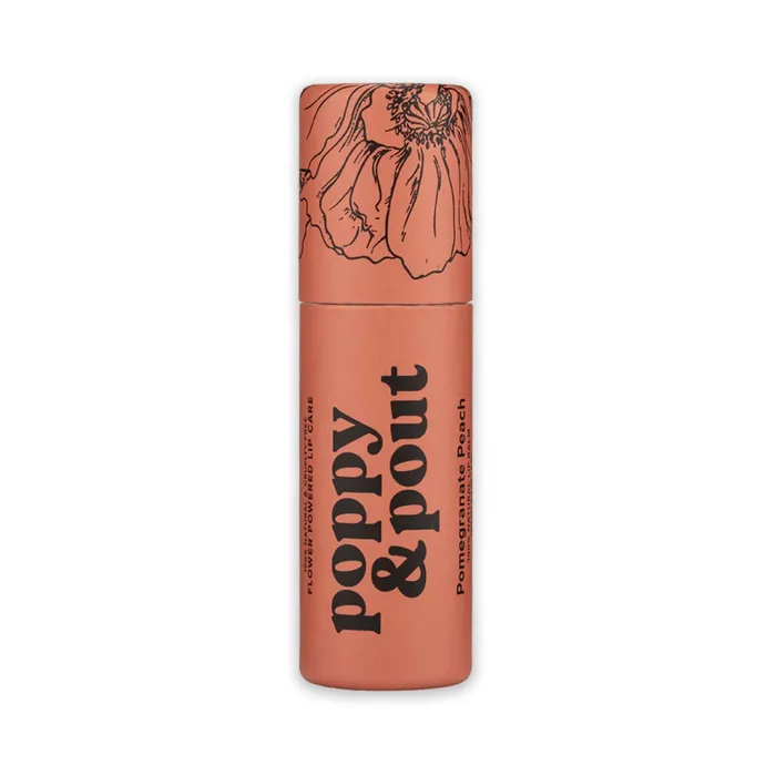POPPYPOUT Earrings Poppy Pout Pomegranate Peach Lip Balm