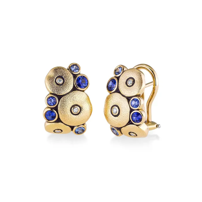 Alex Sepkus Earrings Sapphire Diamond Orchard Earrings