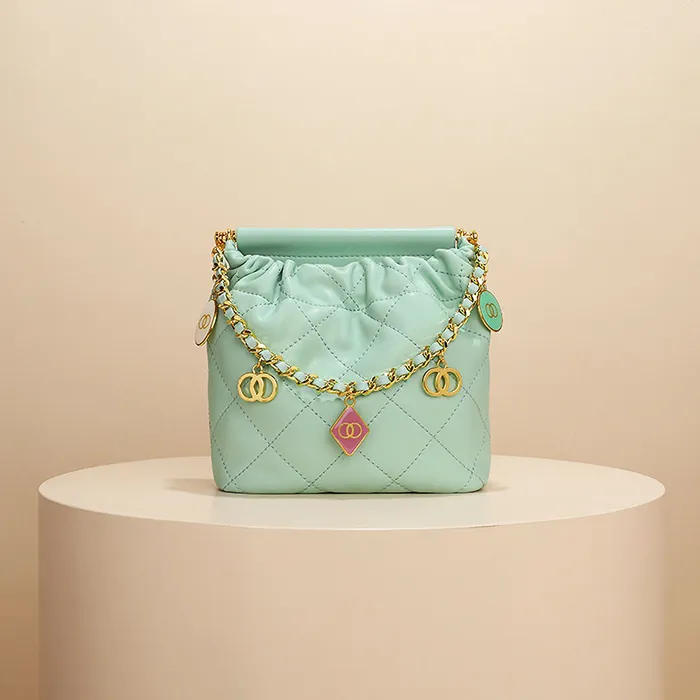 Coco Genuine Leather Bags Earrings