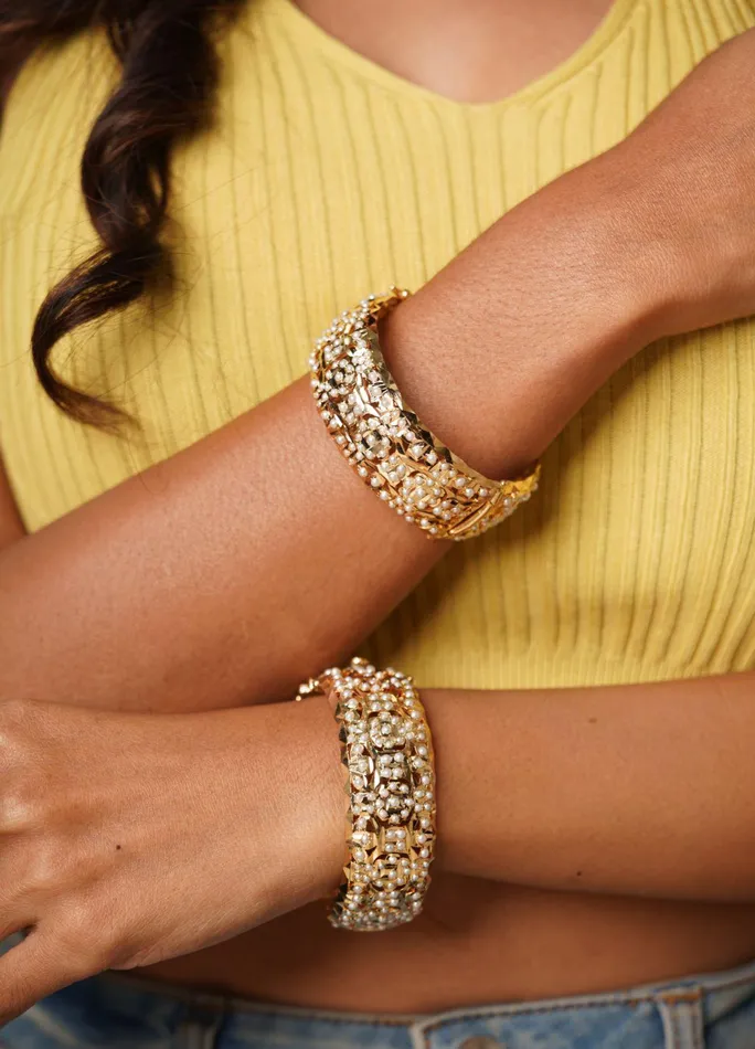 Earrings Attrangi Basic Thick Jadau Kada Earrings Attrangi Basic Thick Jadau Kada