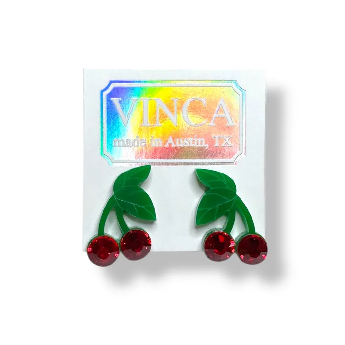 Earrings Cherry Earrings VincaUSA