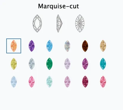 Marquise Eyelets with BrilliantCut Gems Pink Tourmaline Anatometal Necklaces