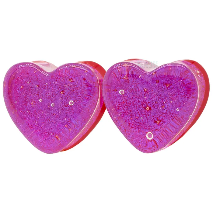 Necklaces Gorilla Glass Valentines Collection Heart Glass Plugs