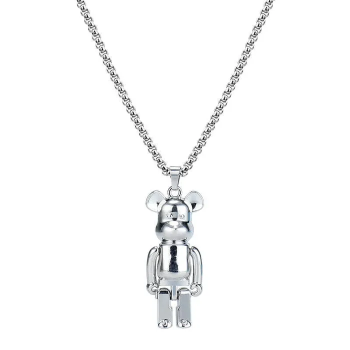 Punk Rock Violent Bear Necklaces worldnetgifts Earrings
