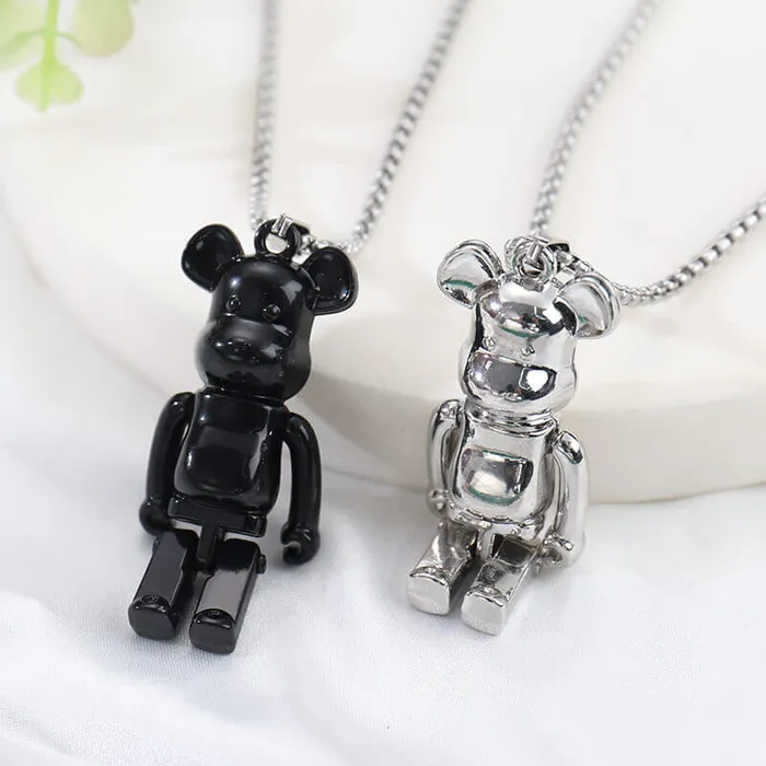 Punk Rock Violent Bear Necklaces worldnetgifts Earrings