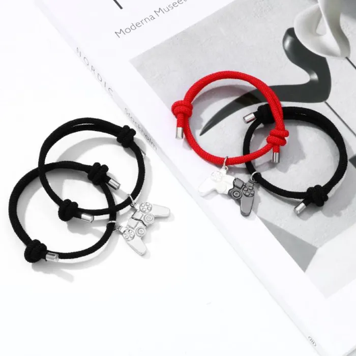 worldnetgifts Earrings Game controller Magnetic Friendship Bracelets