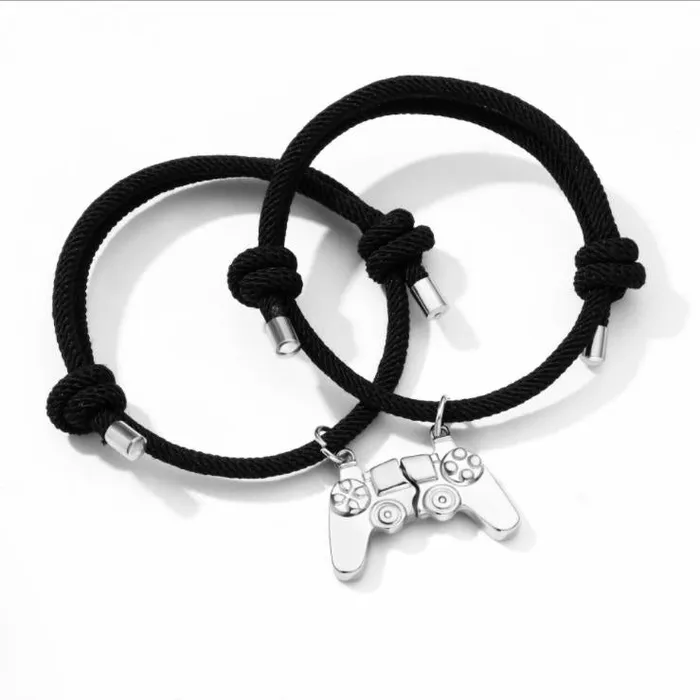 worldnetgifts Earrings Game controller Magnetic Friendship Bracelets