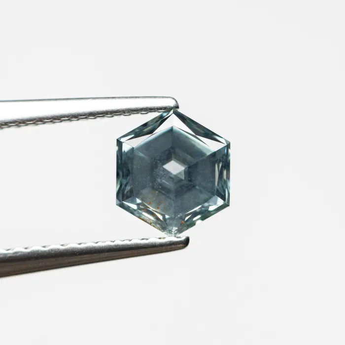 114ct 633x552x402mm Hexagon Brilliant Sapphire 2367011 Misfit Gems Earrings