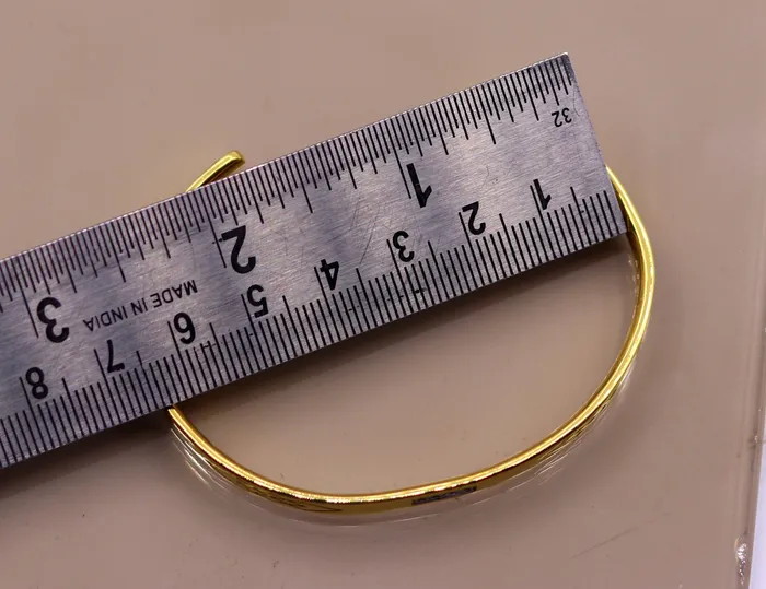 22k yellow gold solid handmade gorgeous open face bangle bracelet kada unisex gifting jewelry from india TRIBAL ORNAMENTS Bracelets 22k yellow gold solid handmade gorgeous open face bangle bracelet kada unisex gifting jewelry from india TRIBAL ORNAMENTS Bracelets
