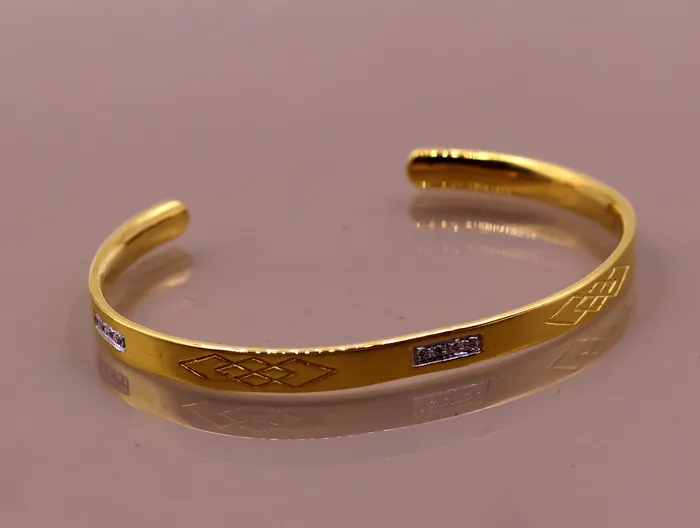 22k yellow gold solid handmade gorgeous open face bangle bracelet kada unisex gifting jewelry from india TRIBAL ORNAMENTS Bracelets 22k yellow gold solid handmade gorgeous open face bangle bracelet kada unisex gifting jewelry from india TRIBAL ORNAMENTS Bracelets