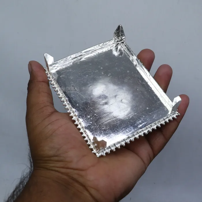35x4 Vintage design Sterling silver handmade customize small rectangle shape tablebazotchouki excellent home puja utensils su1302 TRIBAL ORNAMENTS Rings 35x4 Vintage design Sterling silver handmade customize small rectangle shape tablebazotchouki excellent home puja utensils su1302 TRIBAL ORNAMENTS Rings
