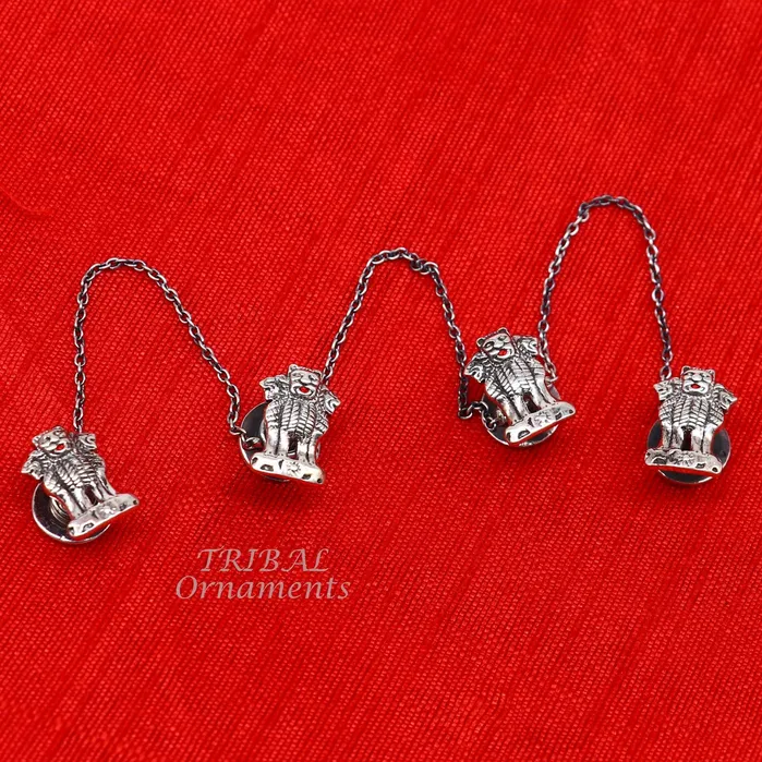 925 Sterling silver handmade amazing Indian national symbol Satyamev Jayate design buttons for mens kurta best gifting accessories btn09 TRIBAL ORNAMENTS Rings 925 Sterling silver handmade amazing Indian national symbol Satyamev Jayate design buttons for mens kurta best gifting accessories btn09 TRIBAL ORNAMENTS Rings