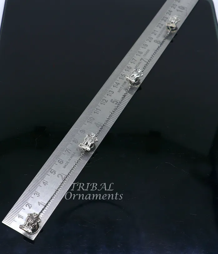 925 Sterling silver handmade amazing Indian national symbol Satyamev Jayate design buttons for mens kurta best gifting accessories btn09 TRIBAL ORNAMENTS Rings