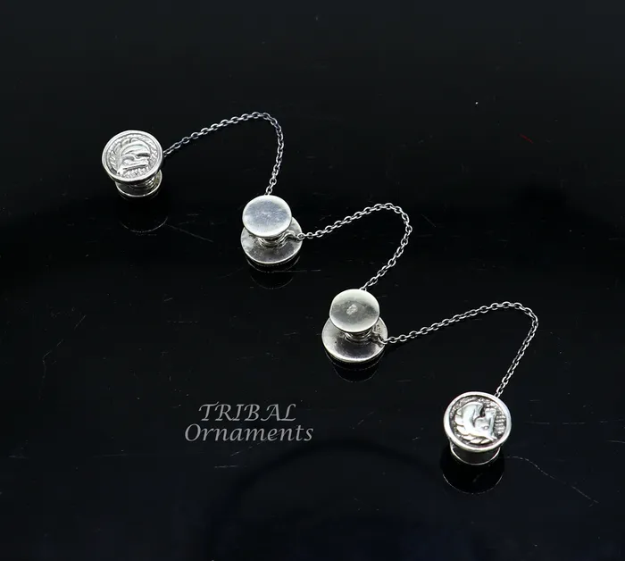 925 Sterling silver handmade amazing unicorn horse design buttons or cufflinks for mens kurta best gifting jewelry occasions btn08 TRIBAL ORNAMENTS Rings