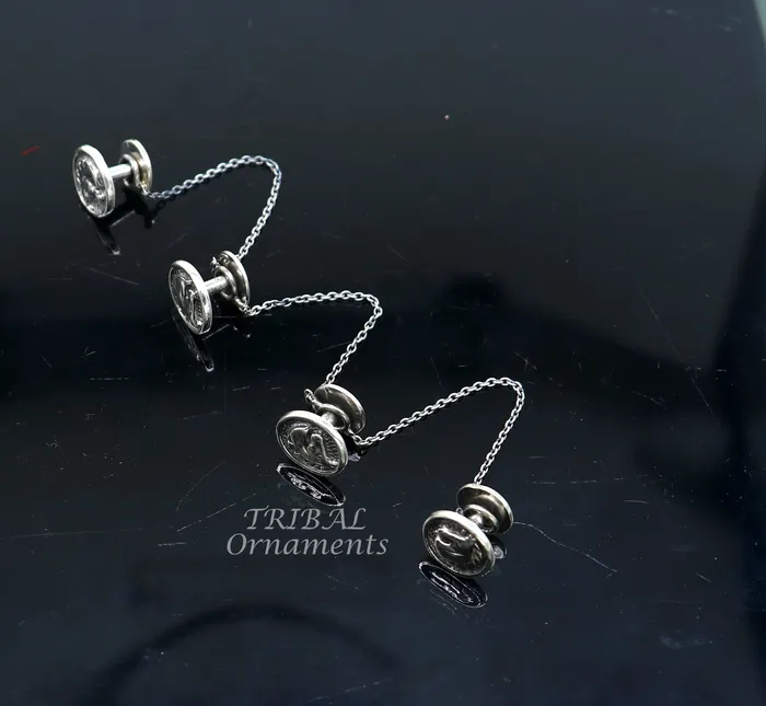 925 Sterling silver handmade amazing unicorn horse design buttons or cufflinks for mens kurta best gifting jewelry occasions btn08 TRIBAL ORNAMENTS Rings