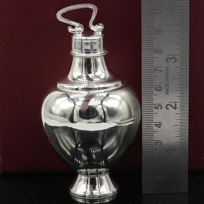 925 sterling silver handmade plain design holy divine Gangjali Silver Gangajal pot best silver water pot kalash puja utensils su1296 TRIBAL ORNAMENTS Rings 925 sterling silver handmade plain design holy divine Gangjali Silver Gangajal pot best silver water pot kalash puja utensils su1296 TRIBAL ORNAMENTS Rings