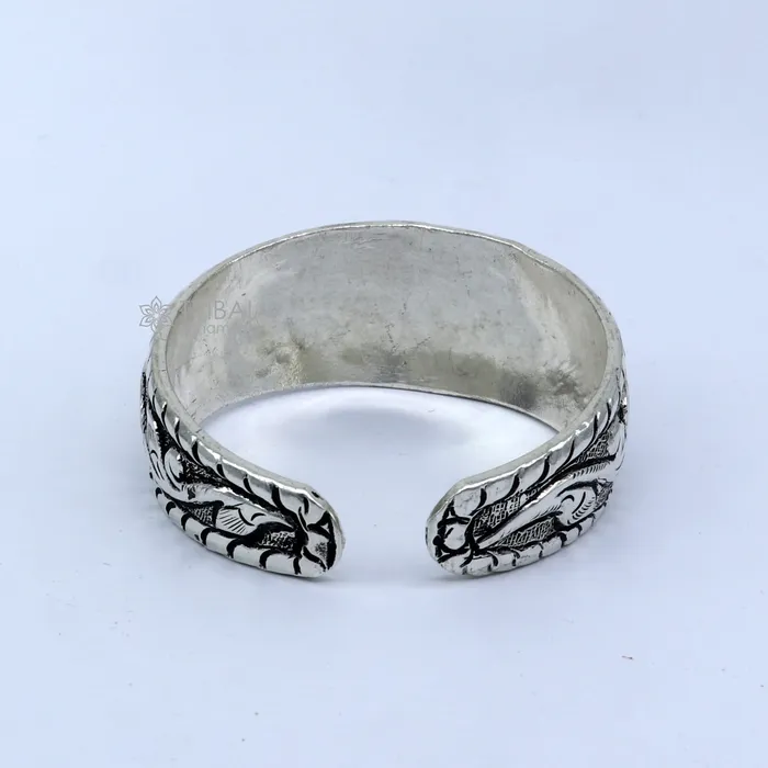 925 sterling silver handmade vintage deity design bangle bracelet kada tribal jewelry cuff239 TRIBAL ORNAMENTS Bracelets 925 sterling silver handmade vintage deity design bangle bracelet kada tribal jewelry cuff239 TRIBAL ORNAMENTS Bracelets