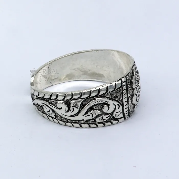 925 sterling silver handmade vintage deity design bangle bracelet kada tribal jewelry cuff239 TRIBAL ORNAMENTS Bracelets 925 sterling silver handmade vintage deity design bangle bracelet kada tribal jewelry cuff239 TRIBAL ORNAMENTS Bracelets