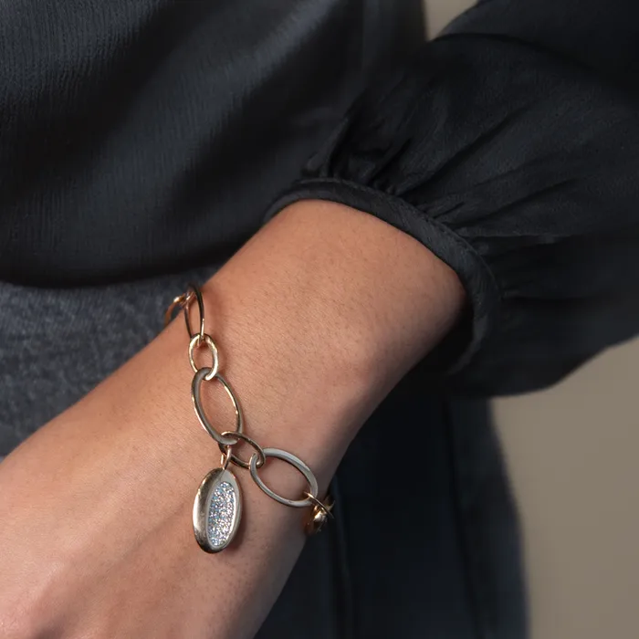 Bracelets Roberto Coin PreOwned Roberto Coin Diamond Capri Link Bracelet