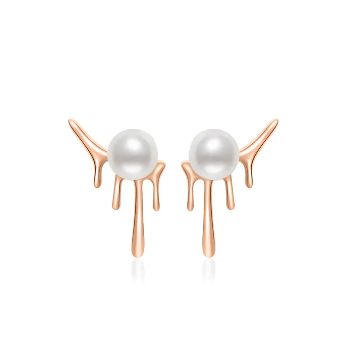 Earrings Pearly Lustre Freshwater Pearl Earrings WE00593 FLUID