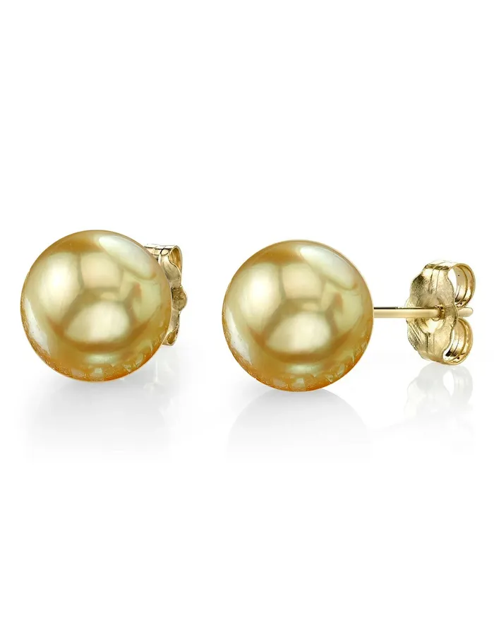 Golden South Sea Pearl Earrings 110120mm SPT Earrings