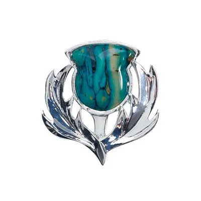 Heathergem Brora Thistle Brooch Charles Buyers Earrings