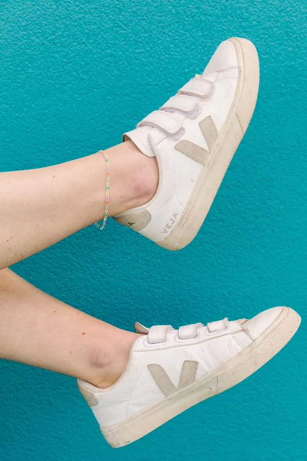Necklaces Hey June Rainbow Color Anklet