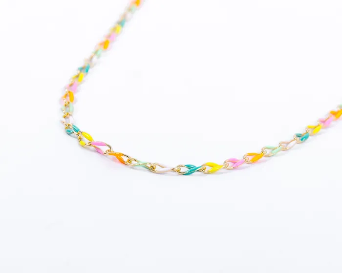 Necklaces Hey June Rainbow Color Anklet