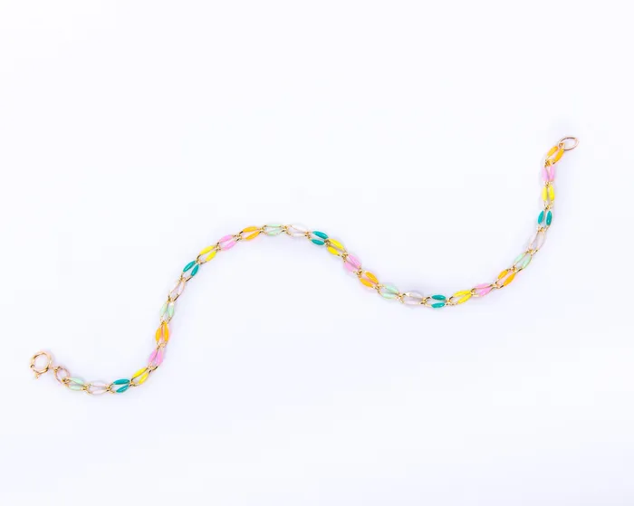 Necklaces Hey June Rainbow Color Anklet