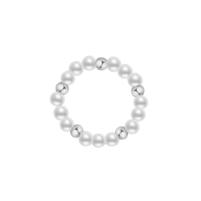 New Yorker Freshwater Pearl Duo Ring WR00151 Mix Match Pearly Lustre Rings