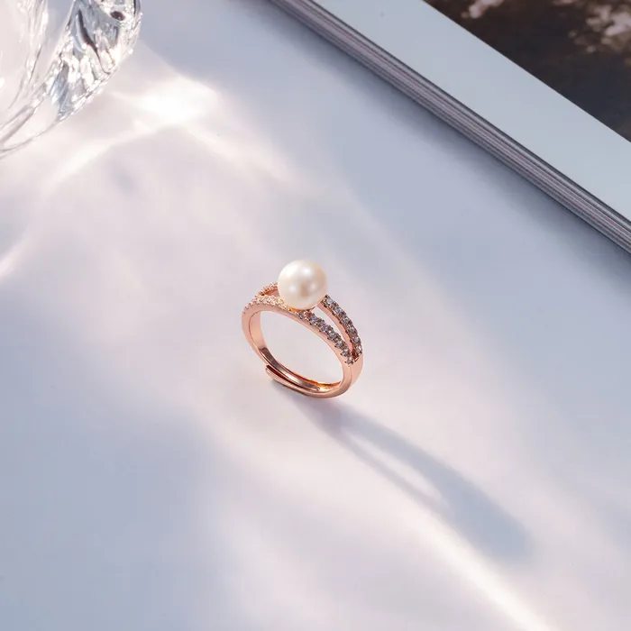 Pearly Lustre New Yorker Freshwater Pearl Ring WR00252 Rings