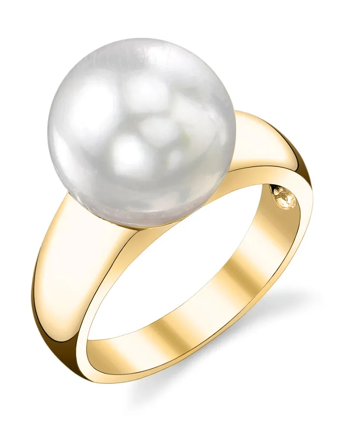 South Sea Pearl Hera Solitaire Ring spt Rings