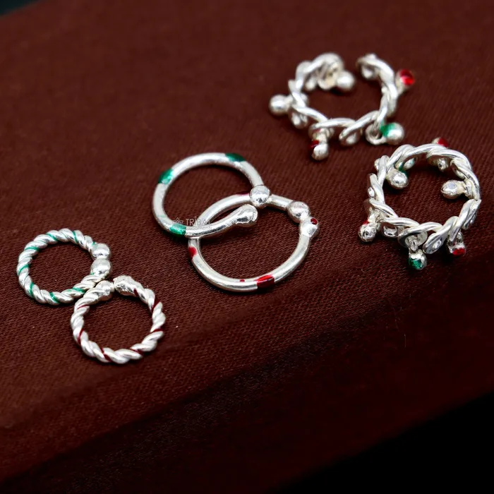 TRIBAL ORNAMENTS Baby Krishna jewelry set of cuff kada and ankle kada and anklet small size Lord Krishna Laddu Gopala silver jewelry set best gifting su1172 Earrings TRIBAL ORNAMENTS Baby Krishna jewelry set of cuff kada and ankle kada and anklet small size Lord Krishna Laddu Gopala silver jewelry set best gifting su1172 Earrings