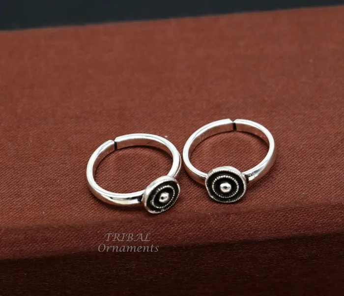 TRIBALORNAMENT Rings Vintage design stylish 925 sterling silver brides gifting solid adjustable toe ring best wedding gift or daily use ethnic jewelry ytr59 TRIBALORNAMENT Rings Vintage design stylish 925 sterling silver brides gifting solid adjustable toe ring best wedding gift or daily use ethnic jewelry ytr59